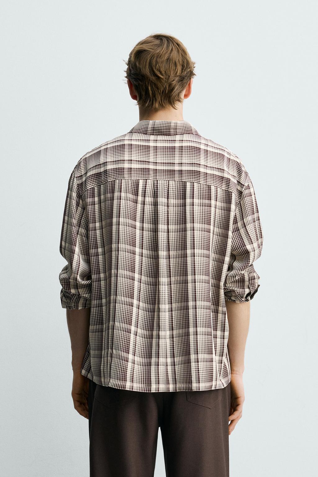 РУБАШКА СВОБОДНОГО КРОЯ В КЛЕТКУ