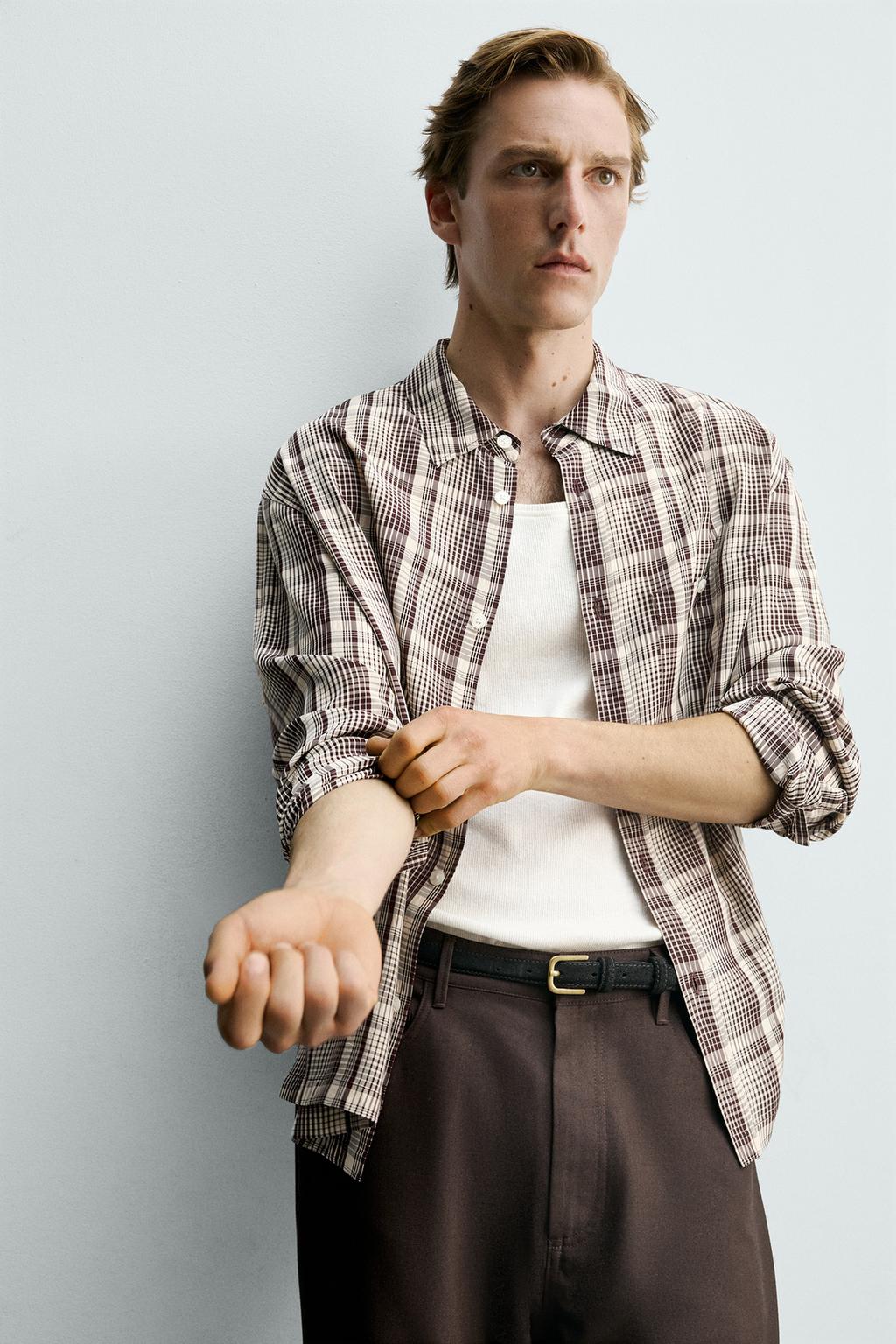 РУБАШКА СВОБОДНОГО КРОЯ В КЛЕТКУ