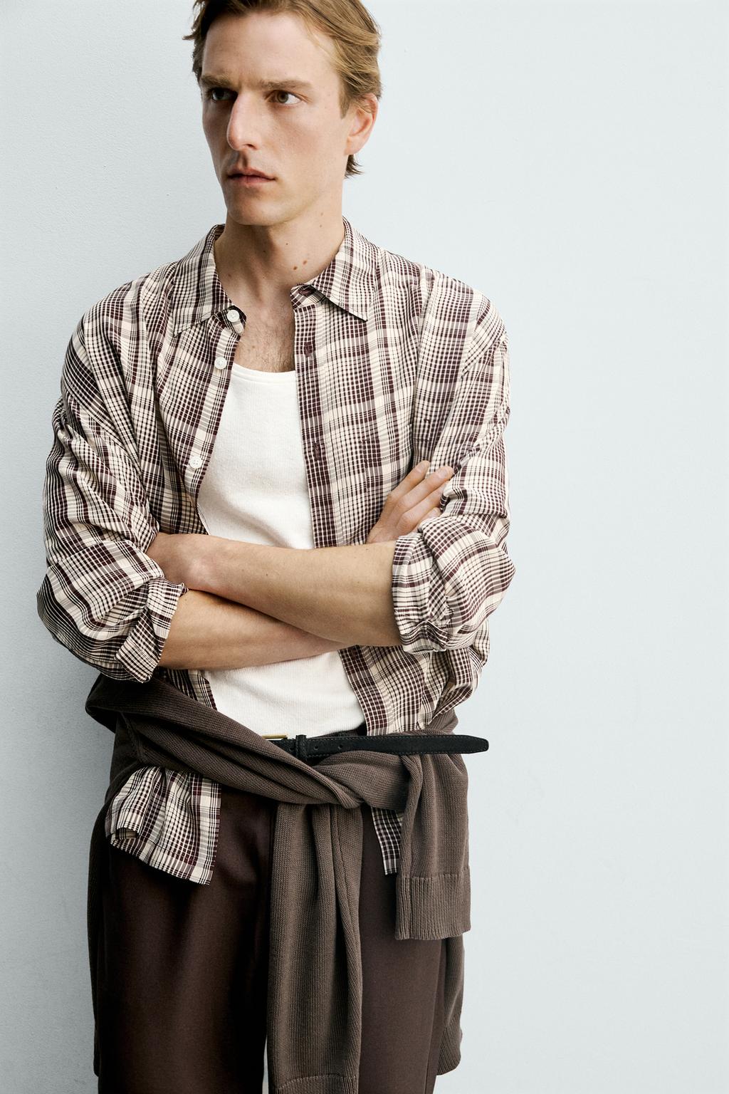 РУБАШКА СВОБОДНОГО КРОЯ В КЛЕТКУ