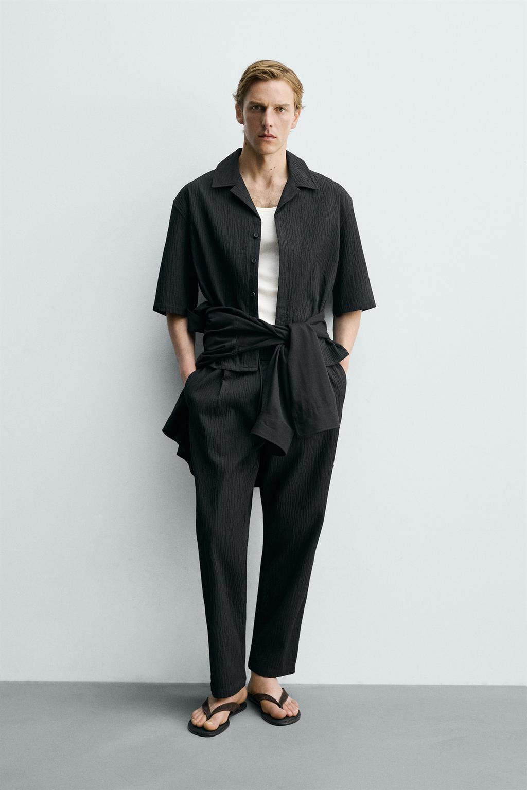 РУБАШКА RELAXED FIT JACQUARD В КЛЕТКУ