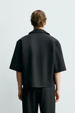 Рубашка Relaxed Fit Jacquard в клетку- Заказать в России