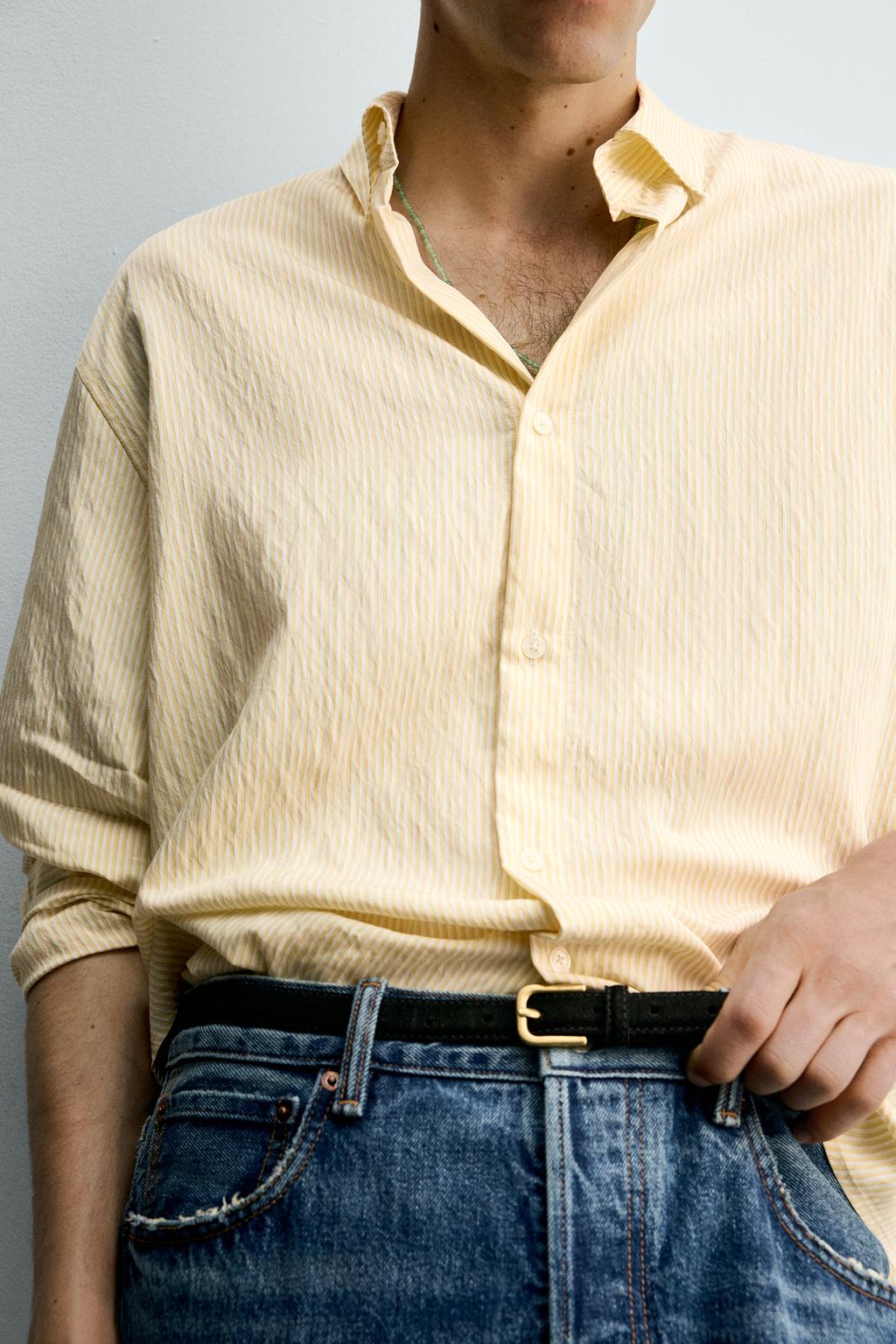 РУБАШКА СВОБОДНОГО КРОЯ В ПОЛОСКУ