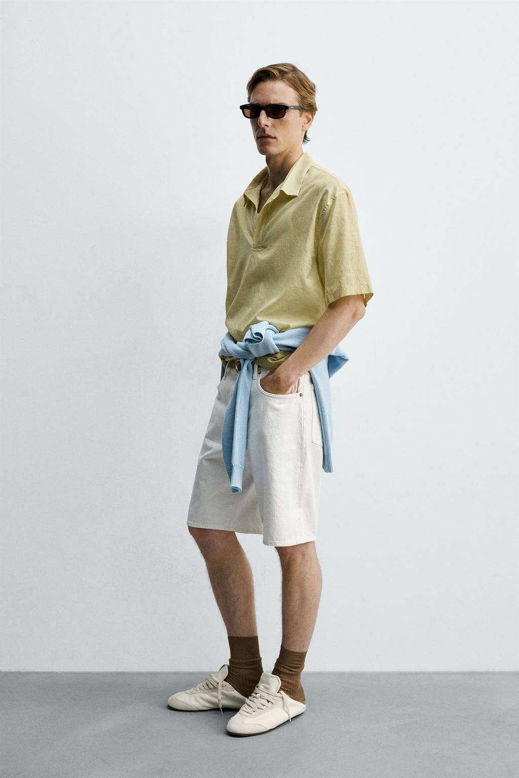 ПОЛУПРОЗРАЧНАЯ РУБАШКА ПОЛО BOXY FIT