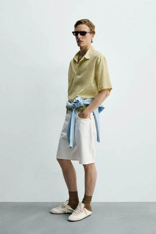 Полупрозрачная рубашка поло Boxy Fit- Заказать в России