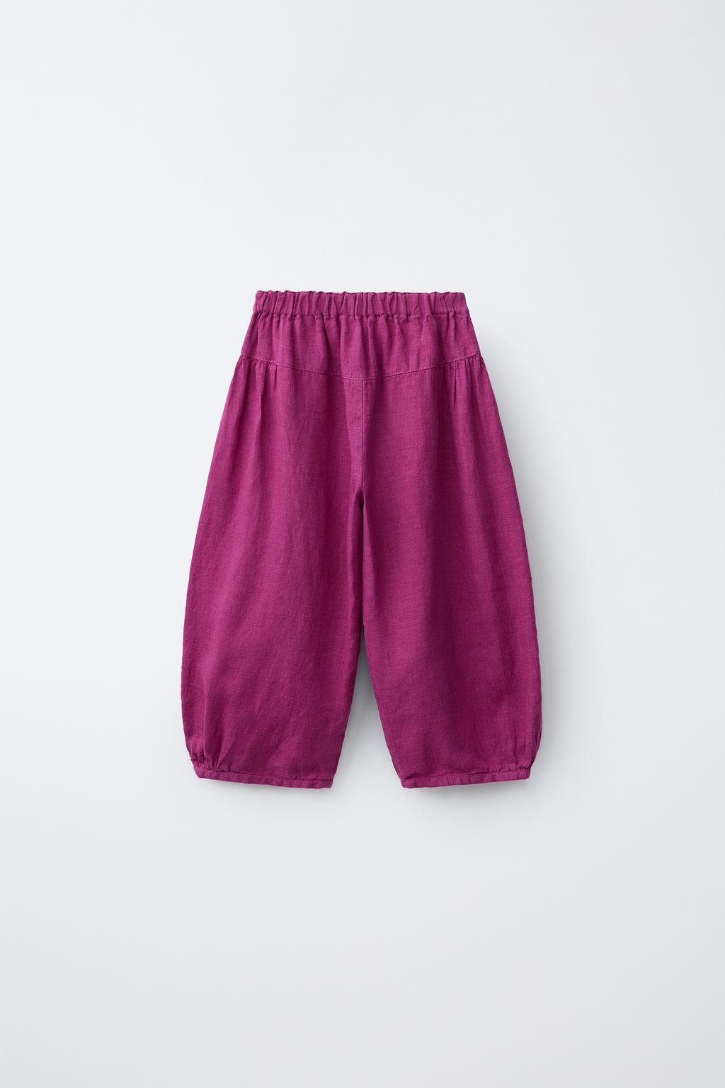 БРЮКИ-БАГГИ ИЗ 100% ЛЬНА