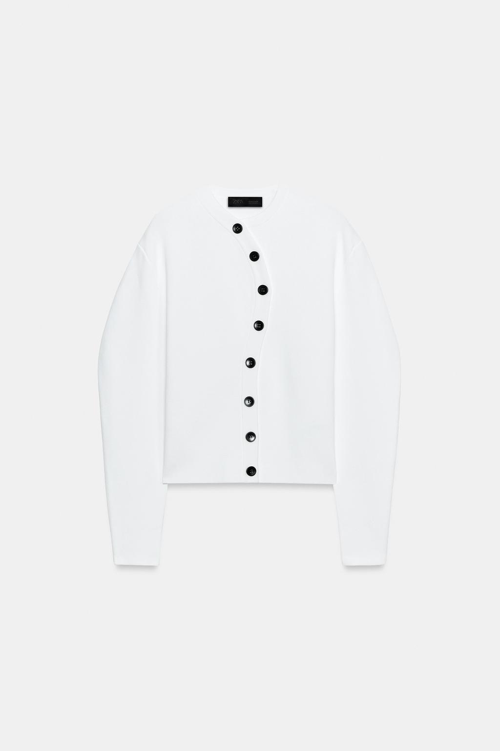 КАРДИГАН С АСИММЕТРИЧНОЙ ЗАСТЕЖКОЙ