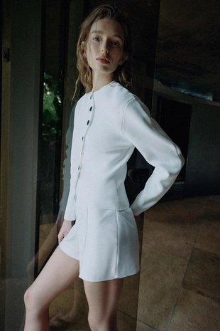 Кардиган с асимметричной застежкой- Заказать в России