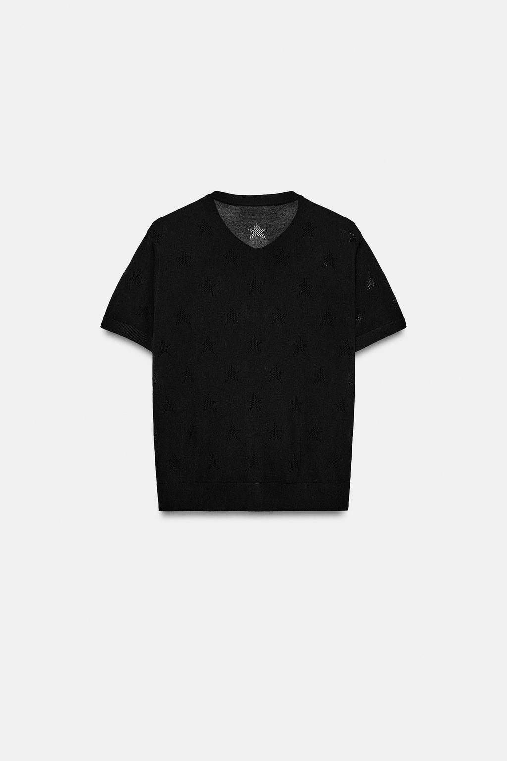 КАРДИГАН С КОРОТКИМИ РУКАВАМИ И ЗВЕЗДАМИ