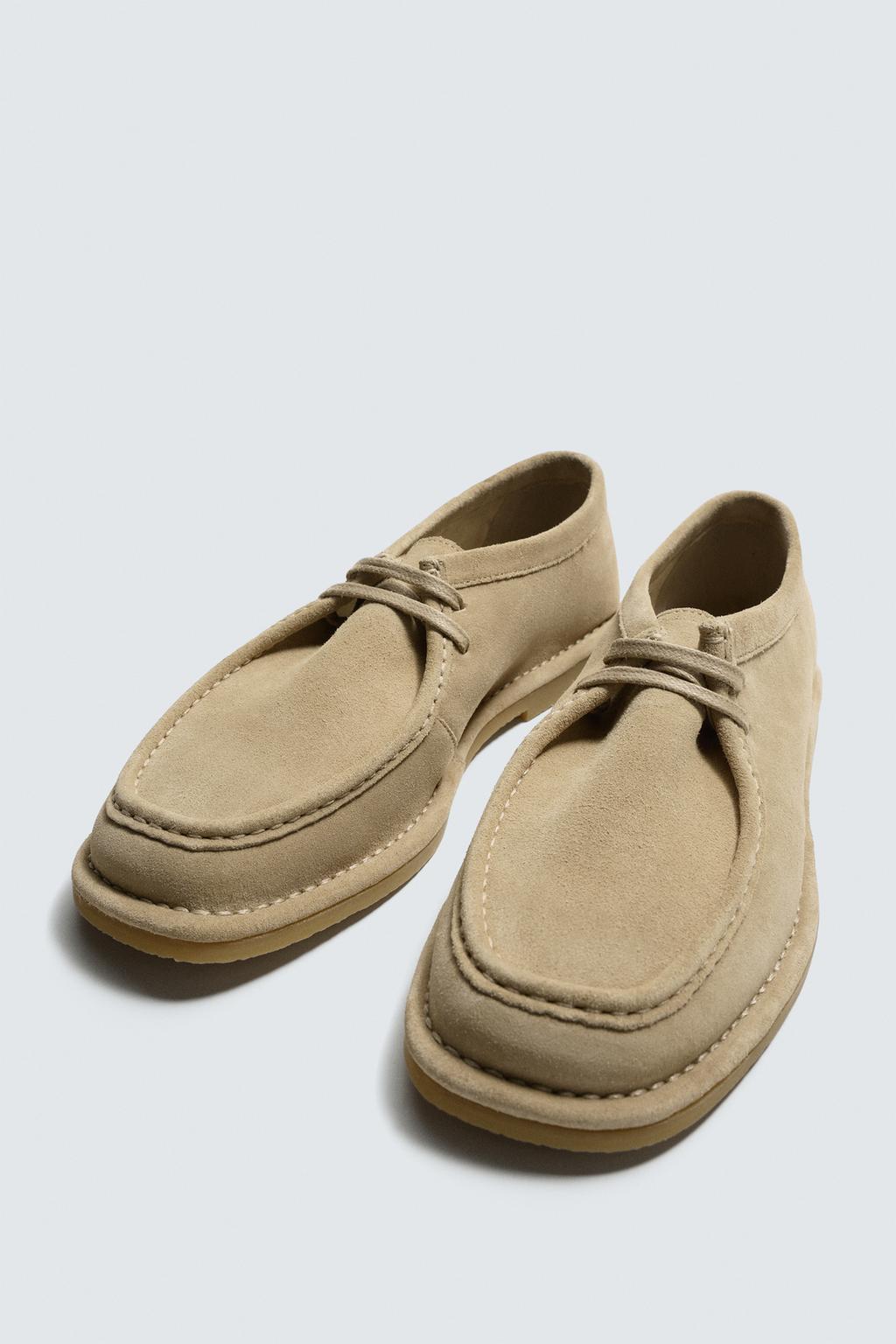 КОЖАНЫЕ ТУФЛИ С ПРОСТРОЧЕННЫМ НОСОМ