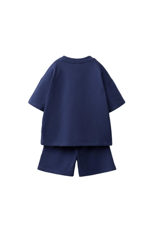 Однотонные джоггеры из футболки и бермудов- Заказать в России