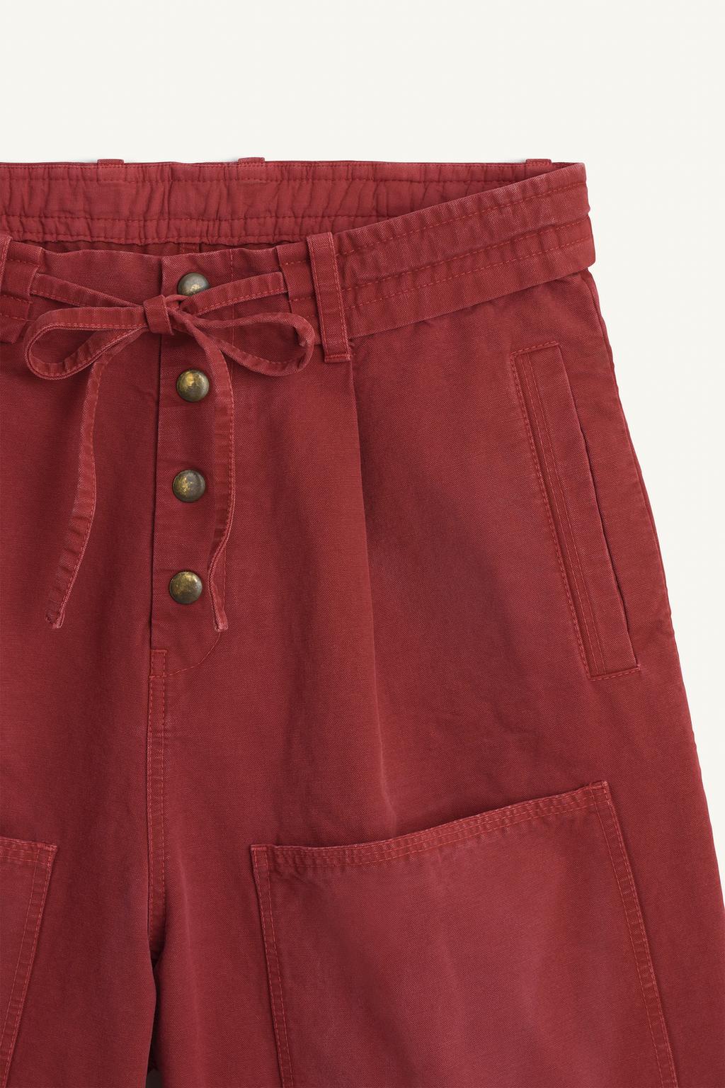 Шорты-бермуды с широкими прямыми штанинами