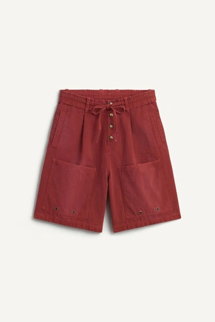 Шорты-бермуды с широкими прямыми штанинами- Заказать в России