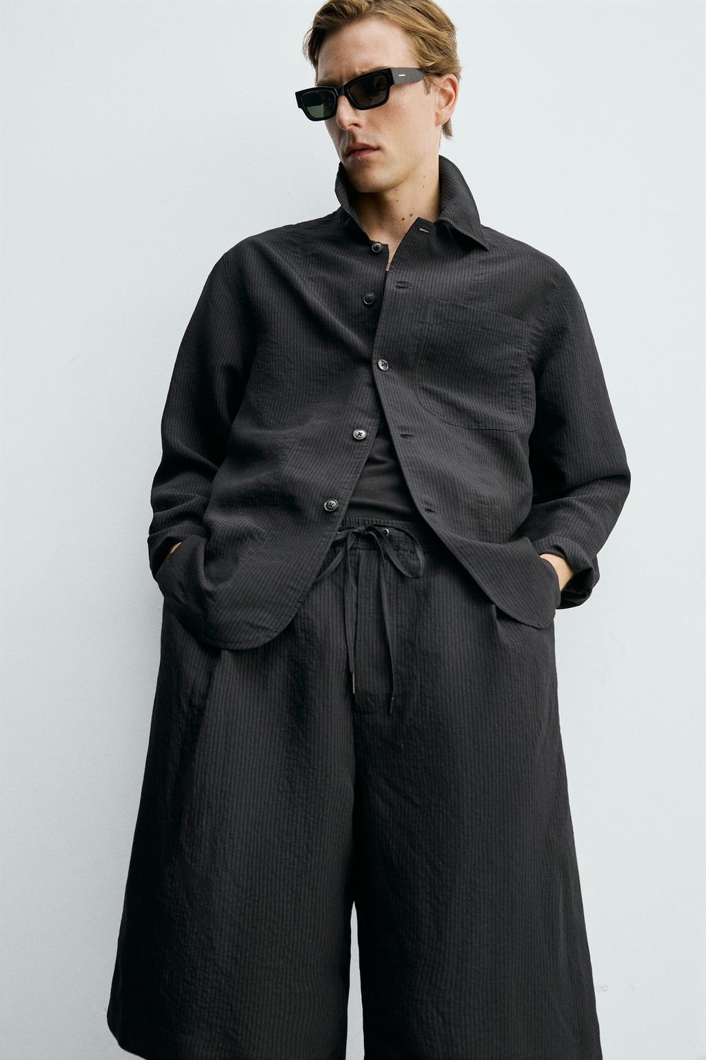 СВОБОДНЫЕ ЖАККАРДОВЫЕ ШОРТЫ В ПОЛОСКУ