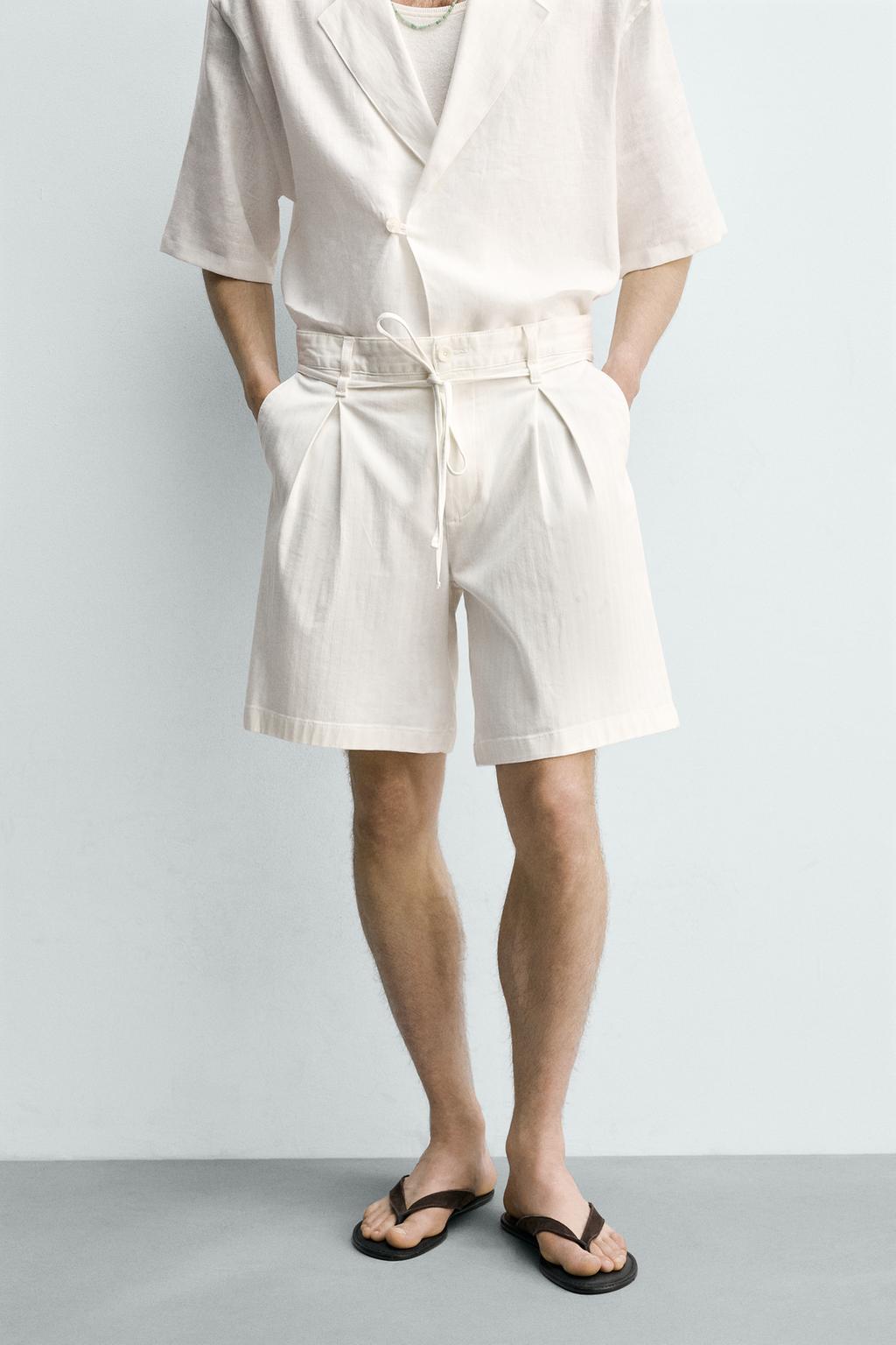 ШОРТЫ RELAXED FIT СО СКЛАДКАМИ