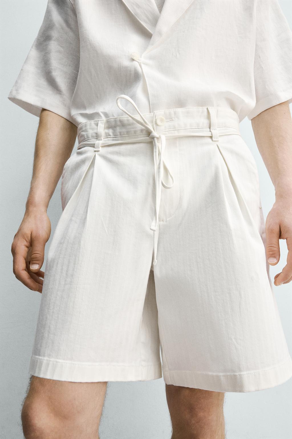 ШОРТЫ RELAXED FIT СО СКЛАДКАМИ