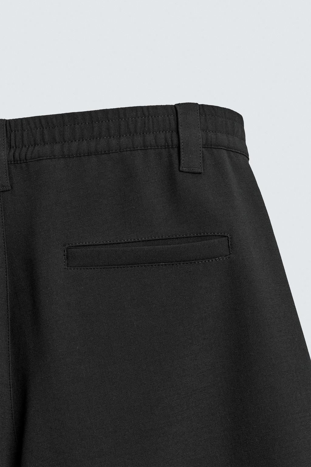 ШОРТЫ RELAXED FIT С БОКОВЫМИ СКЛАДКАМИ