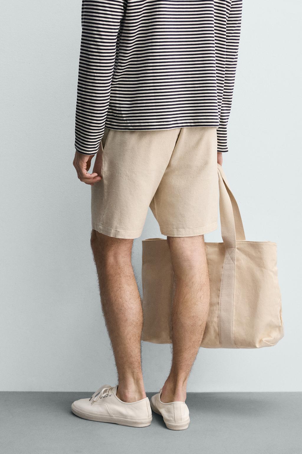 ШОРТЫ REGULAR FIT ИЗ РЕЛЬЕФНОЙ ТКАНИ