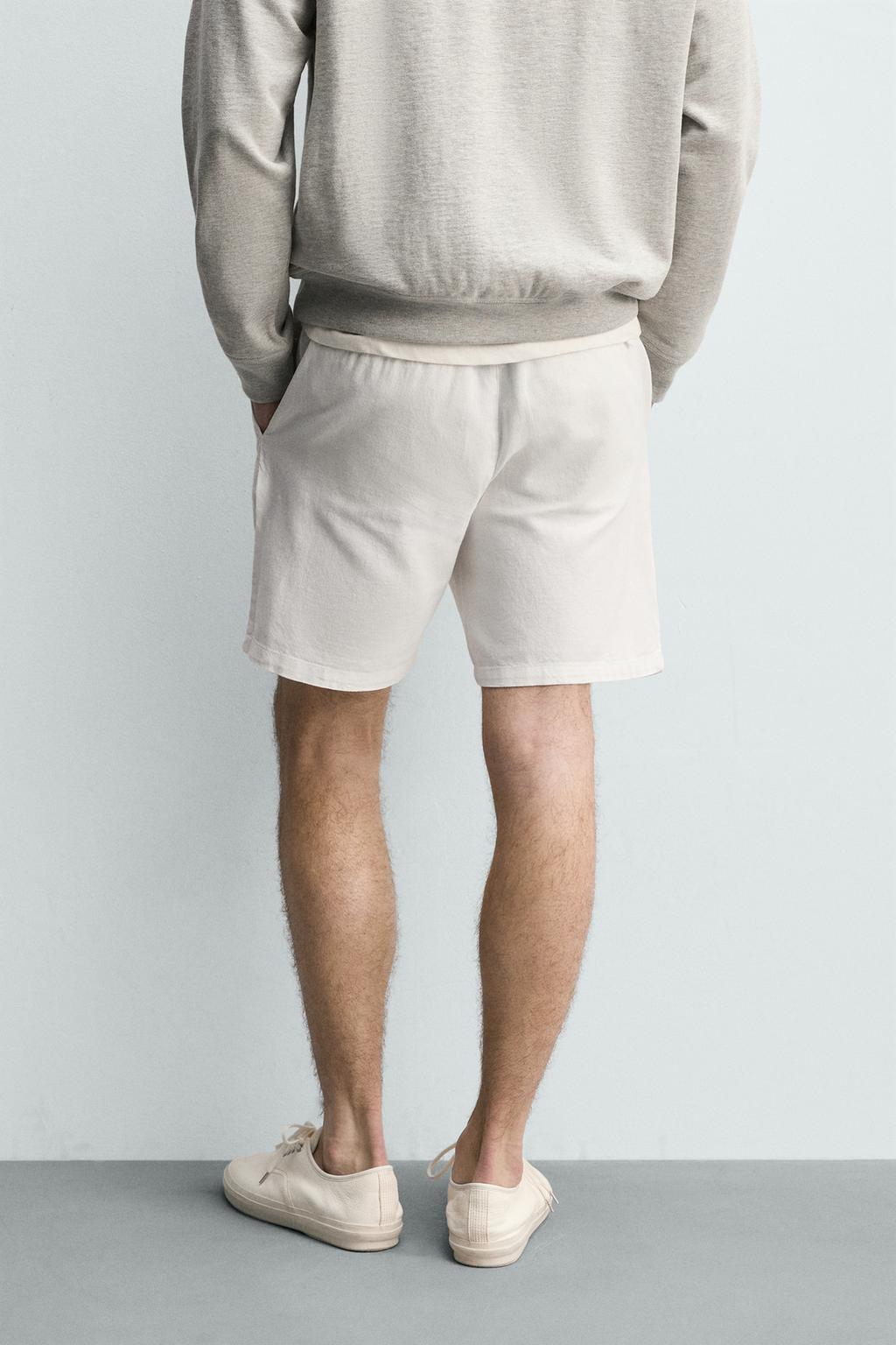 ШОРТЫ REGULAR FIT ИЗ РЕЛЬЕФНОЙ ТКАНИ