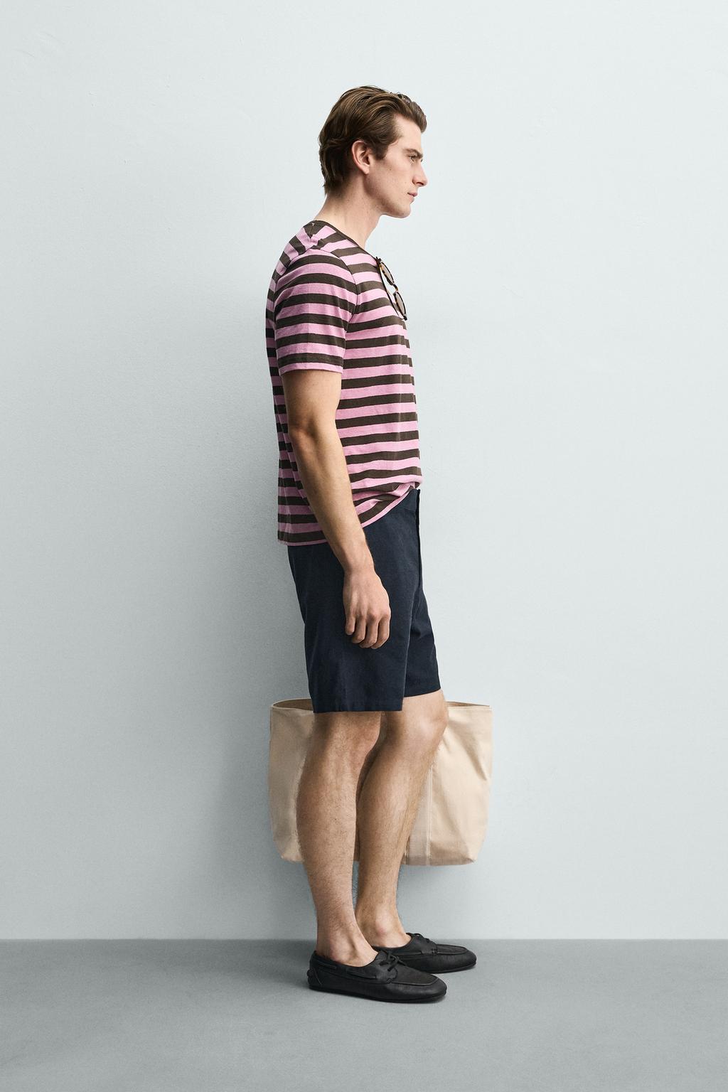 ШОРТЫ REGULAR FIT ИЗ РЕЛЬЕФНОЙ ТКАНИ