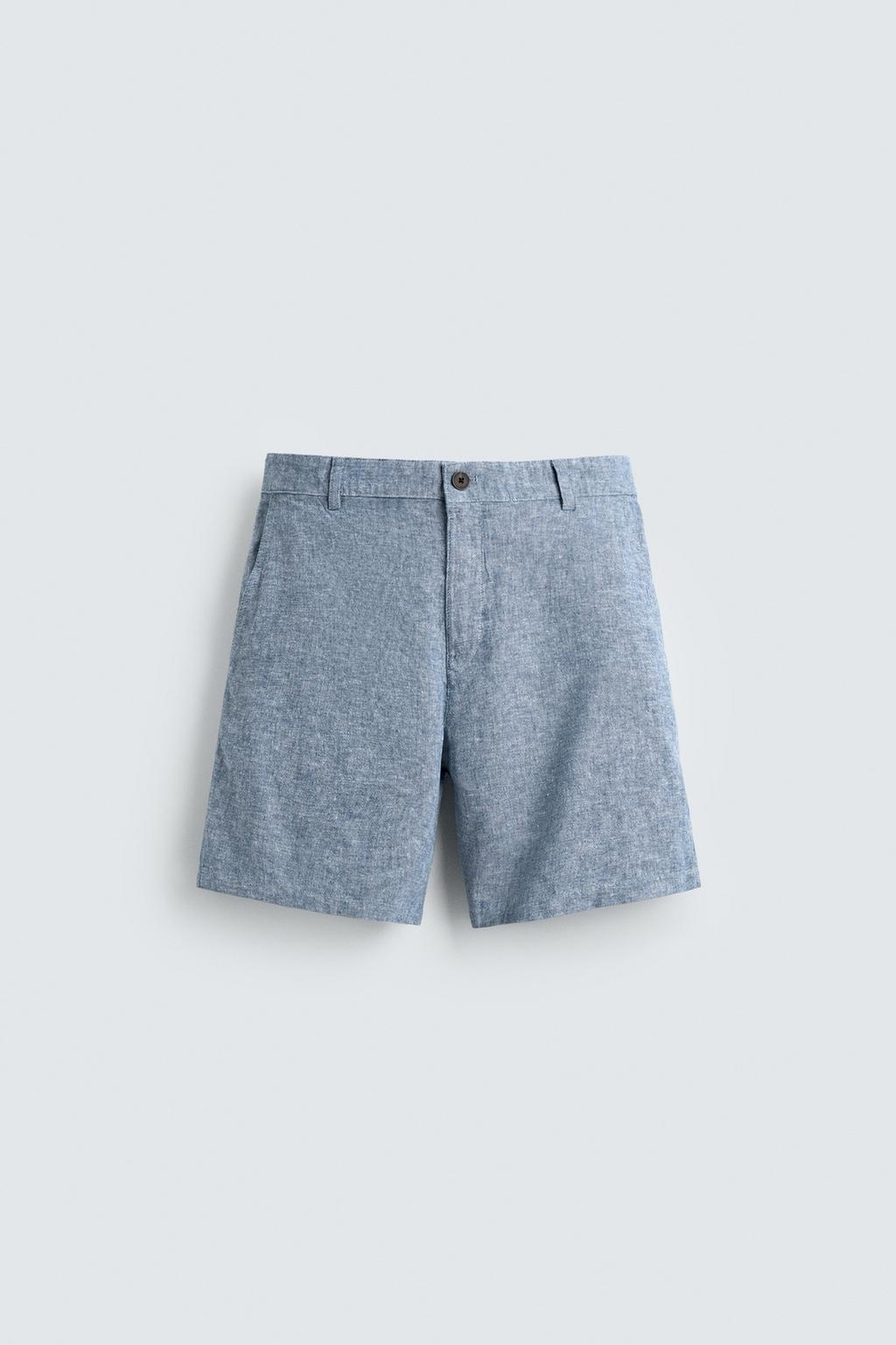 ШОРТЫ REGULAR FIT ИЗ РЕЛЬЕФНОЙ ТКАНИ