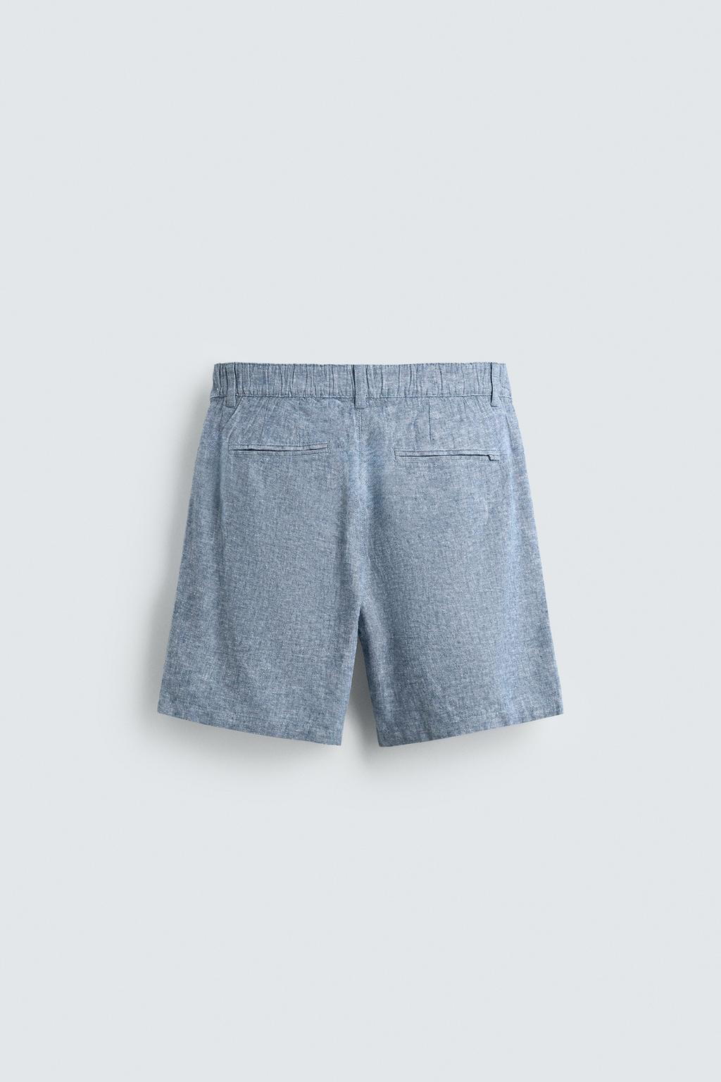 ШОРТЫ REGULAR FIT ИЗ РЕЛЬЕФНОЙ ТКАНИ