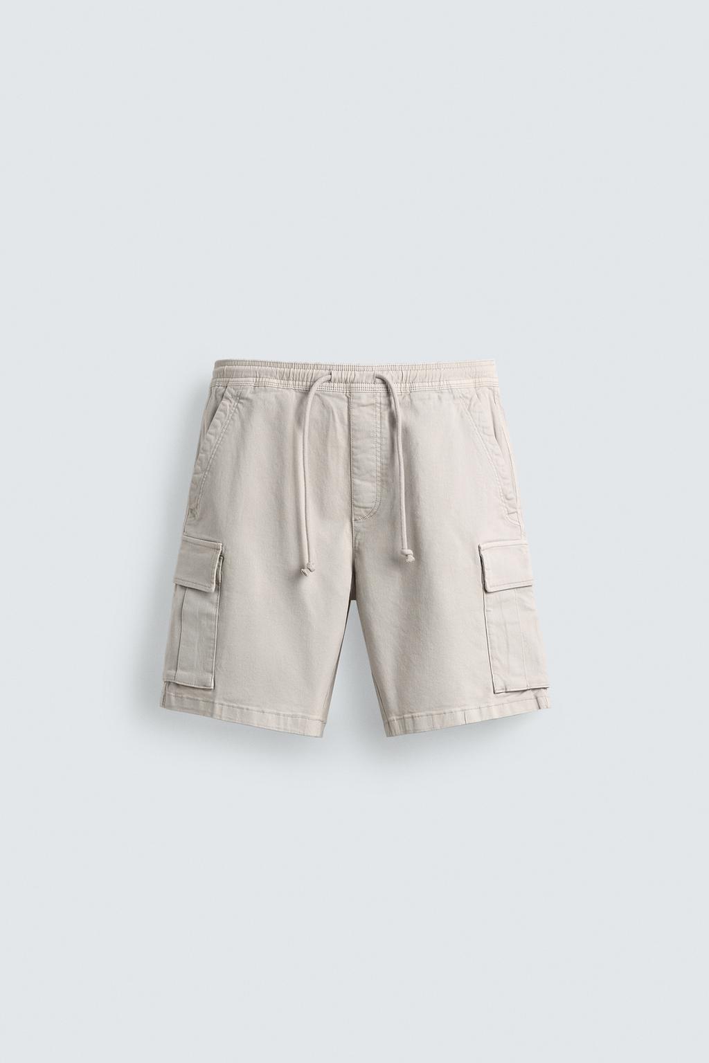 ШОРТЫ КАРГО  С ЭФФЕКТОМ ПОТЕРТОСТИ