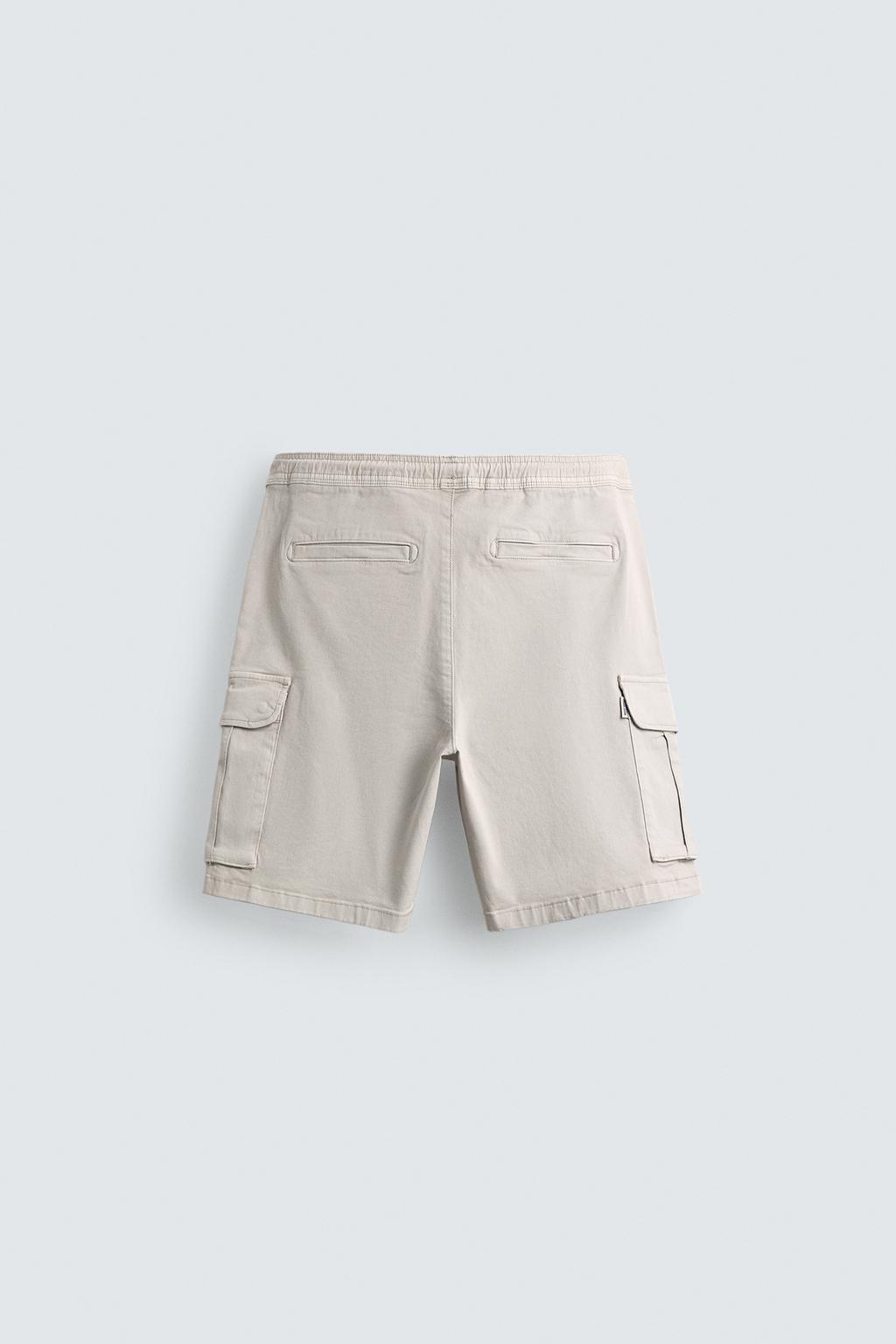 ШОРТЫ КАРГО  С ЭФФЕКТОМ ПОТЕРТОСТИ