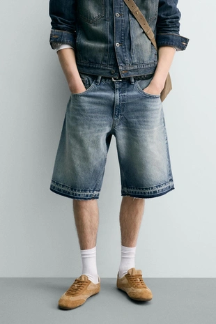 Купить Zara Джинсовые шорты 