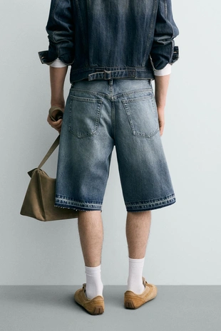 Blue | 3409/450/407 - Zara Джинсовые шорты 