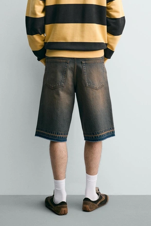 Джинсовые шорты Relaxed Fit- Заказать в России