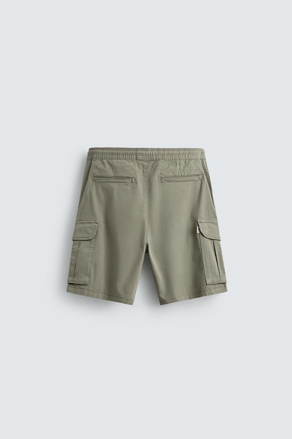 ШОРТЫ КАРГО  С ЭФФЕКТОМ ПОТЕРТОСТИ