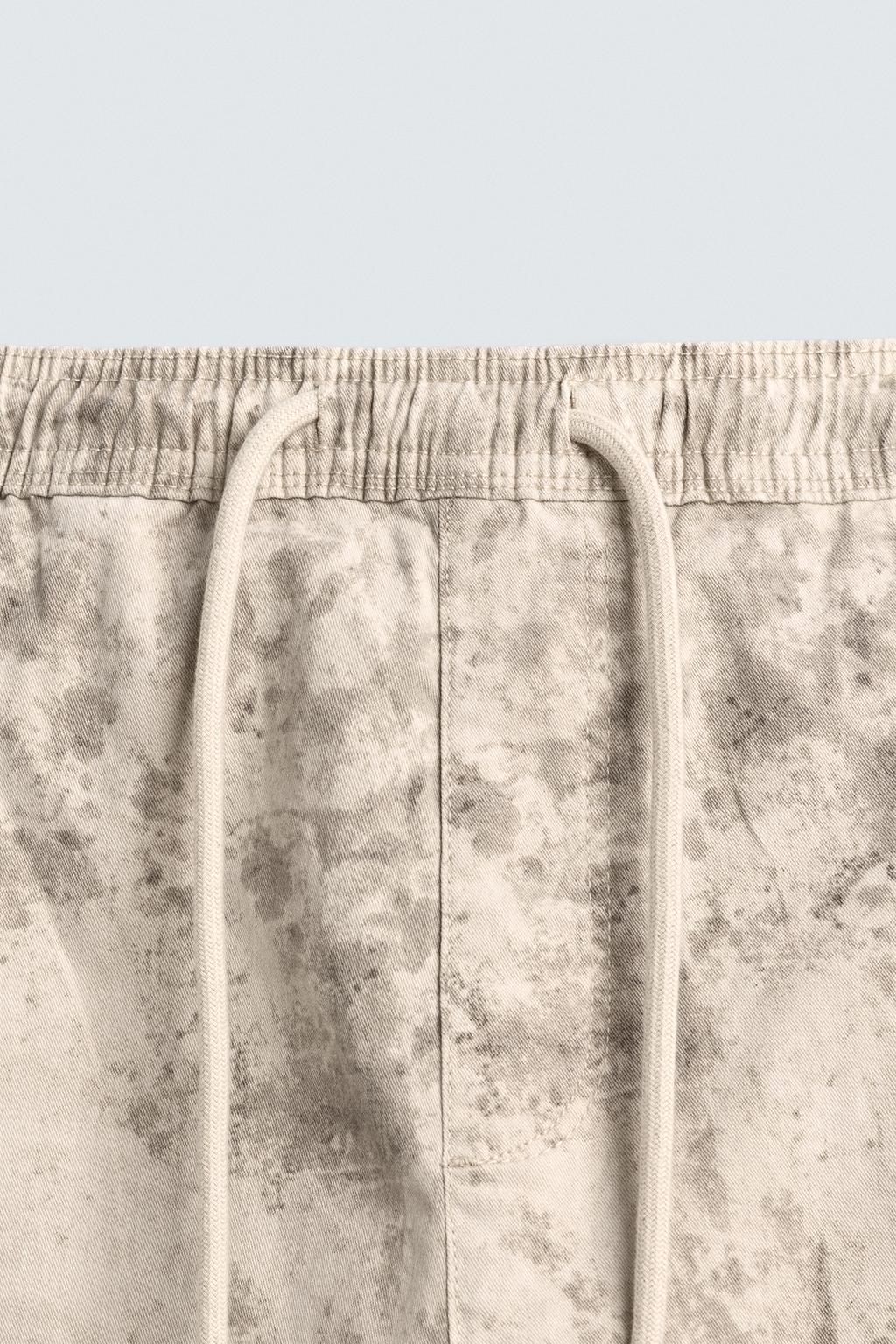 ШОРТЫ КАРГО  С ЭФФЕКТОМ ПОТЕРТОСТИ