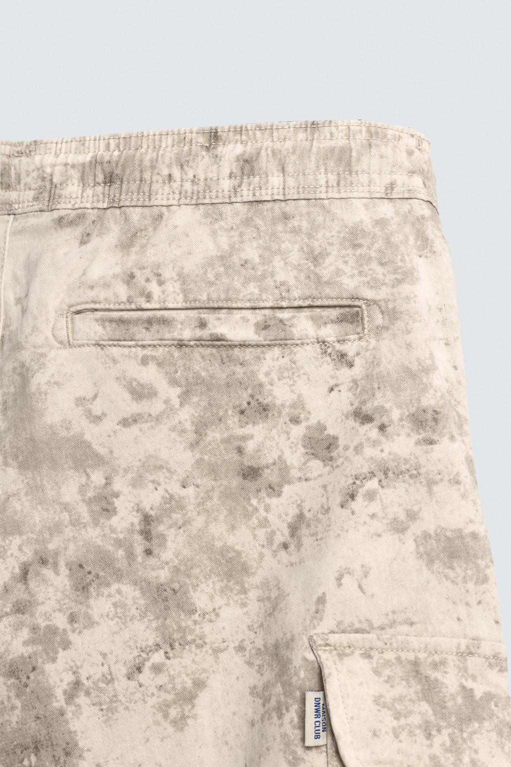 ШОРТЫ КАРГО  С ЭФФЕКТОМ ПОТЕРТОСТИ