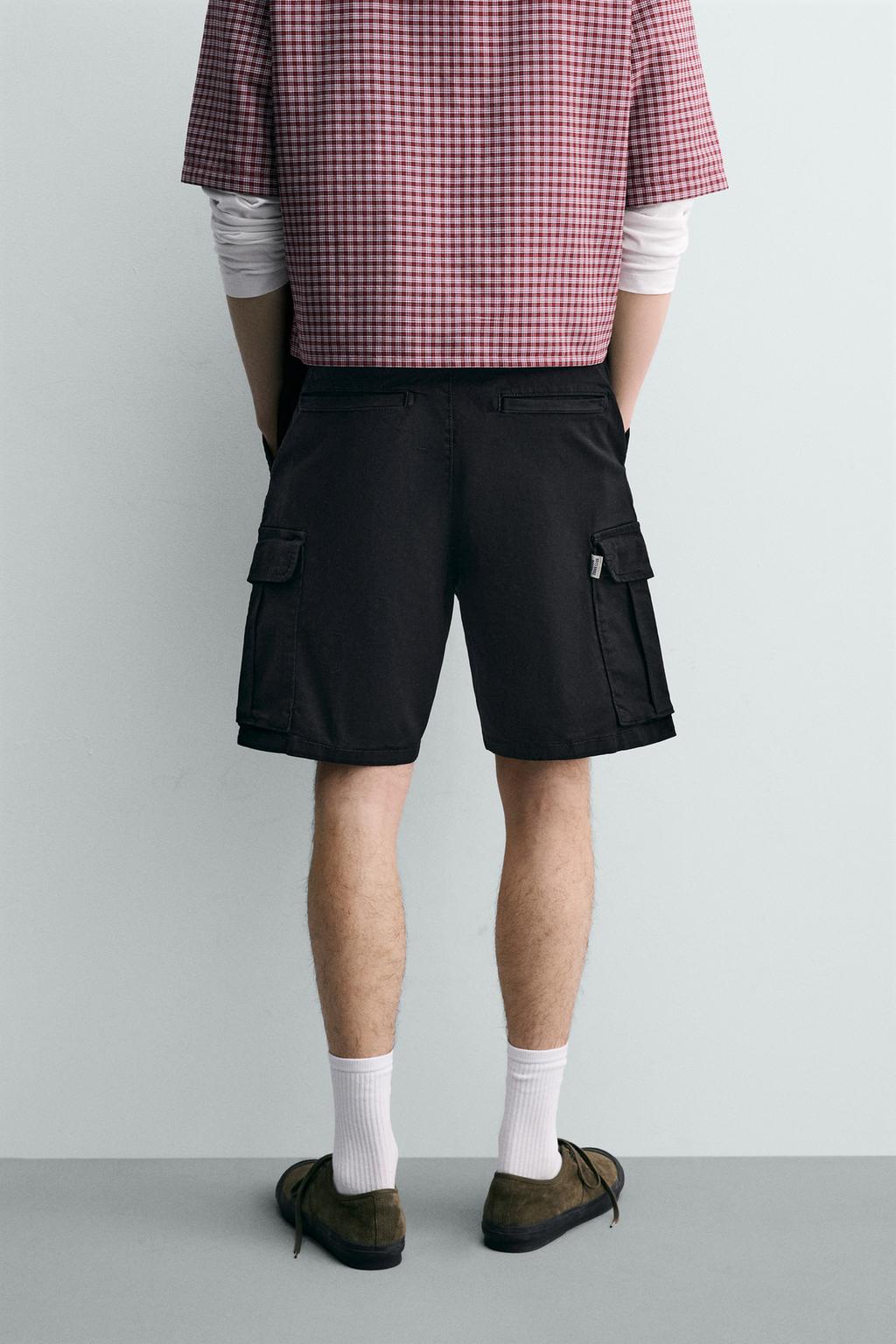 ШОРТЫ КАРГО  С ЭФФЕКТОМ ПОТЕРТОСТИ