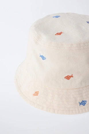 Панама с вышивкой «рыбки»- Заказать в России