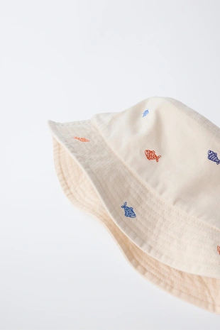 Панама с вышивкой «рыбки»- Заказать в России