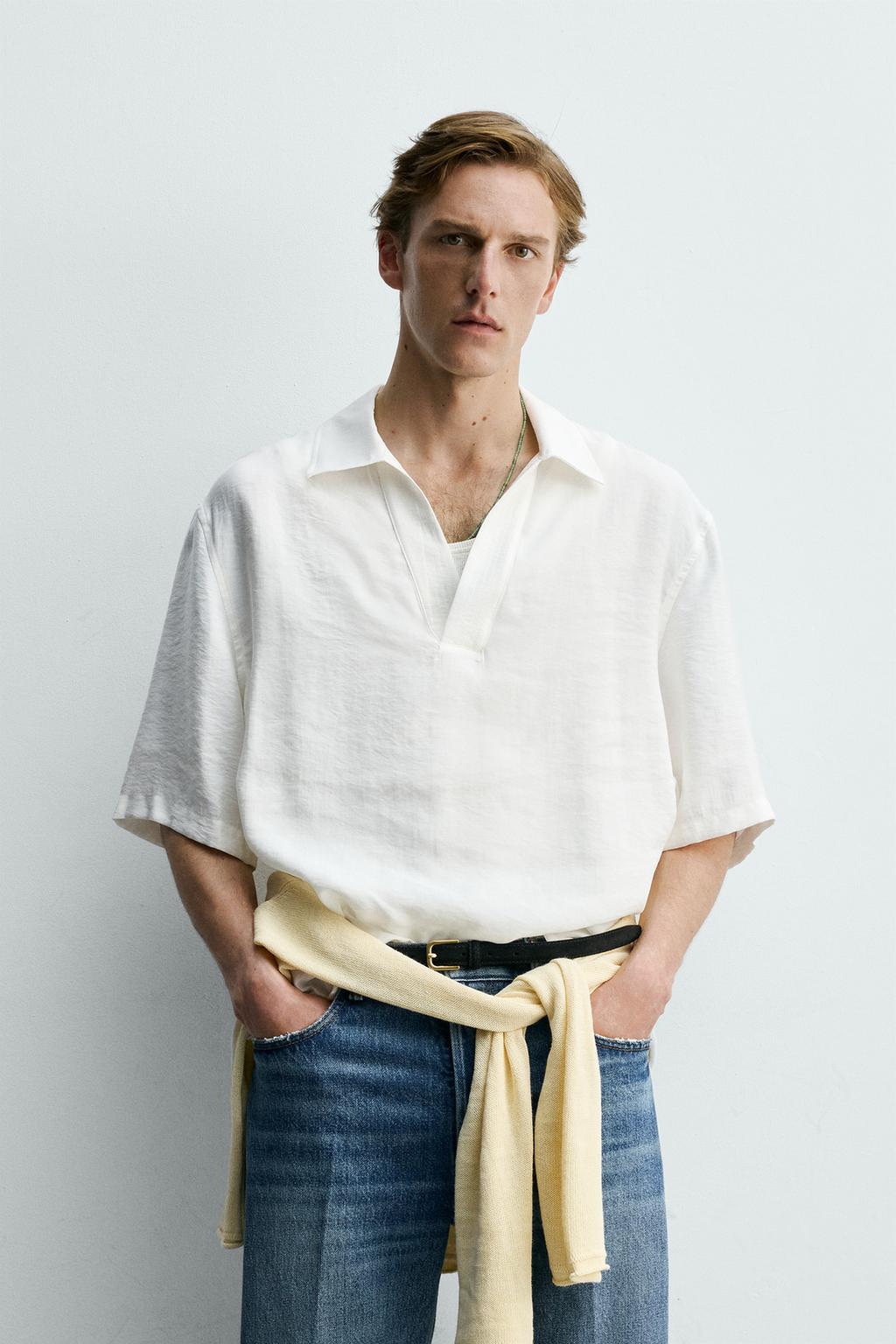 ПОЛО СТРУЯЩЕГОСЯ КРОЯ СО СТРОЧКОЙ