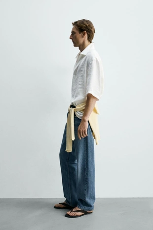 Поло струящегося кроя со строчкой- Заказать в России