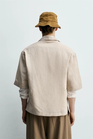 Рубашка Relaxed Fit из струящейся ткани- Заказать в России