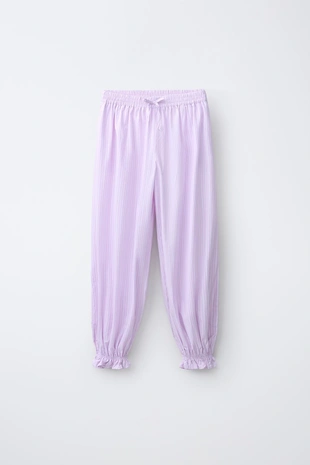 Брюки-багги в полоску- Заказать в России