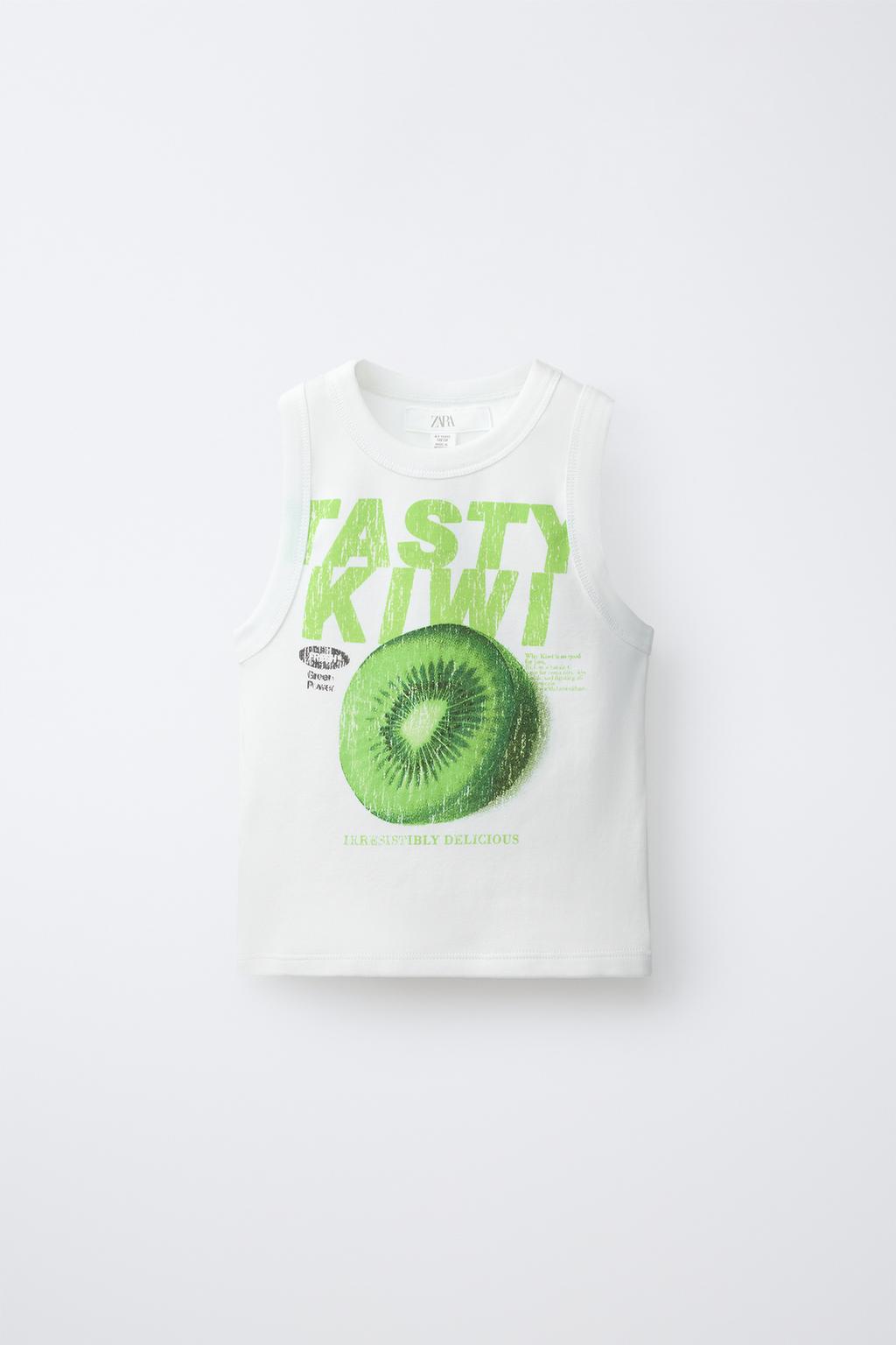 ТОП В РУБЧИК С ПРИНТОМ «ФРУКТЫ»