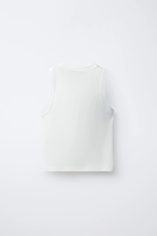 Топ в рубчик с принтом «фрукты»- Заказать в России