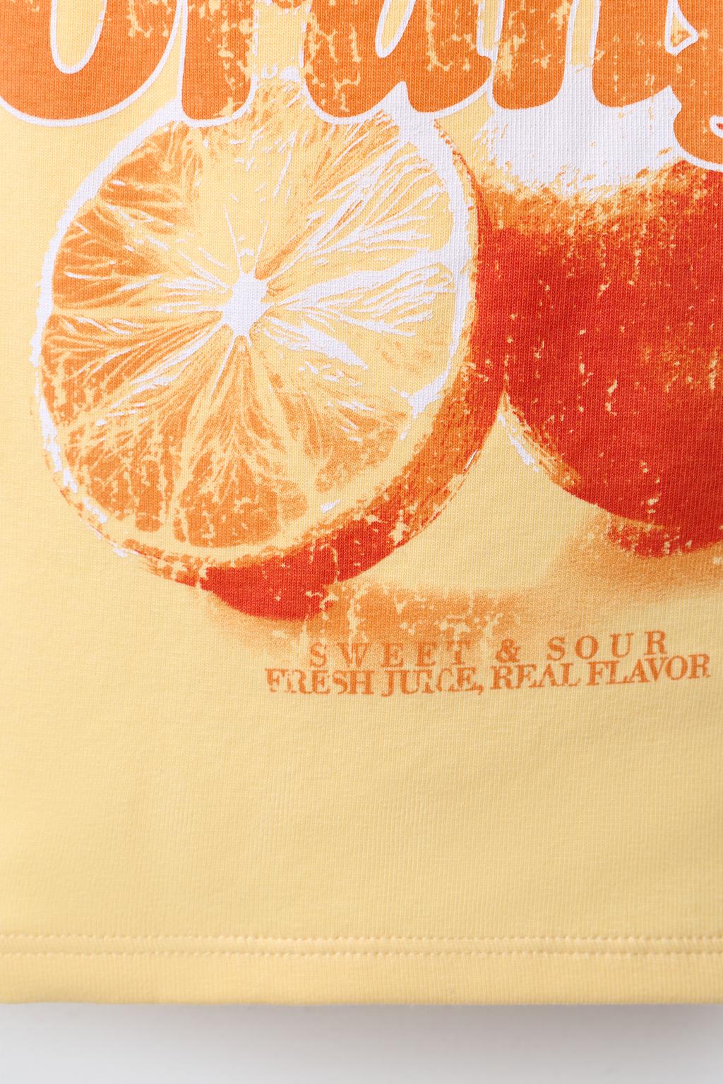 ТОП В РУБЧИК С ПРИНТОМ «ФРУКТЫ»