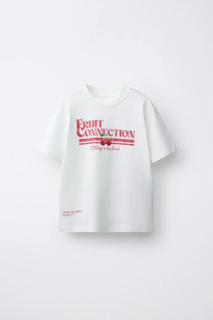 Футболка с принтом фруктов