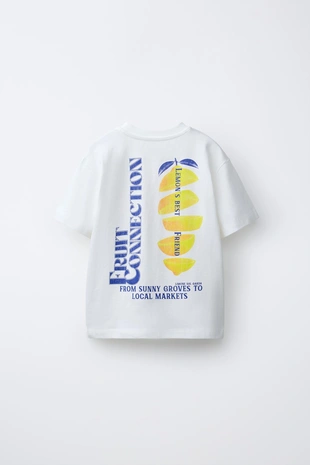 Футболка с принтом фруктов