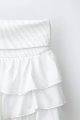 Юбка-шорты в полоску с воланами- Заказать в России