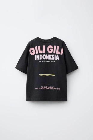 Футболка с эффектом потертости и надписью- Заказать в России