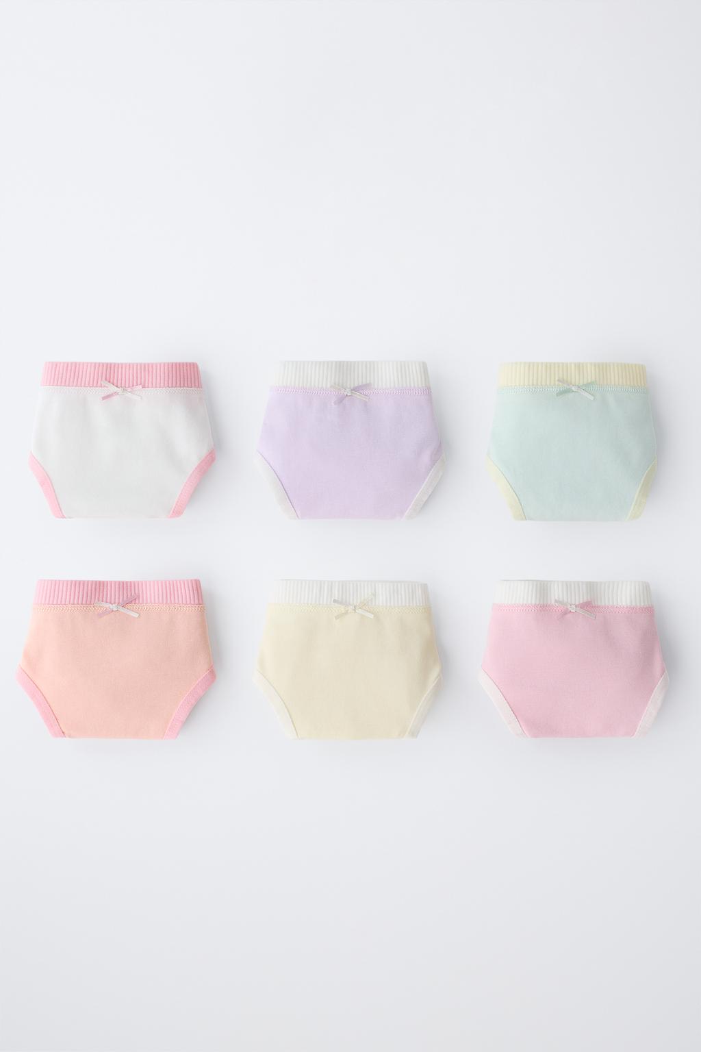 6-14 ЛЕТ/ НАБОР ИЗ ШЕСТИ ТРУСОВ С КОНТРАСТНЫМИ ЭЛЕМЕНТАМИ