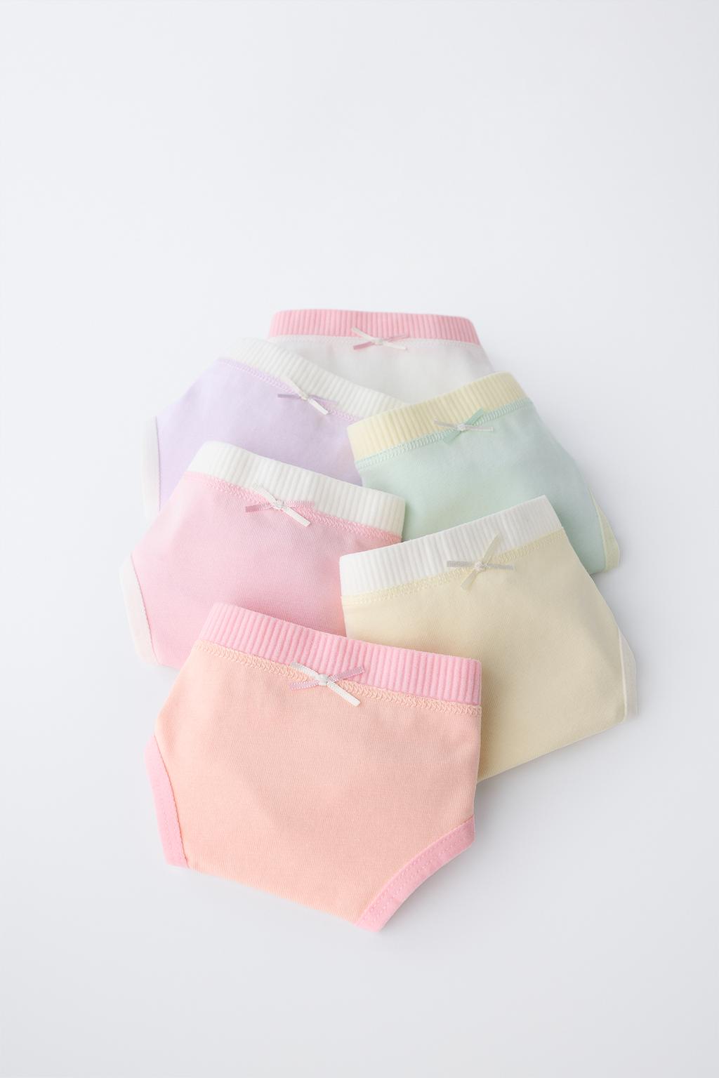 6-14 ЛЕТ/ НАБОР ИЗ ШЕСТИ ТРУСОВ С КОНТРАСТНЫМИ ЭЛЕМЕНТАМИ