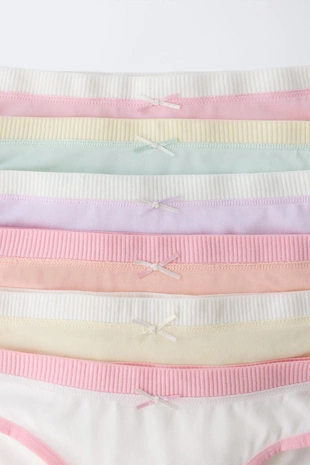 6-14 лет/ набор из шести трусов с контрастными элементами- Заказать в России